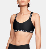 New with tags! Womens Under Armour UA Wordmark Strappy Sportlette in Black, Sz M!