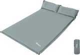 New Ubon Self Inflating Sleeping Pad Pillows Attached Mat for Camping, Grey
