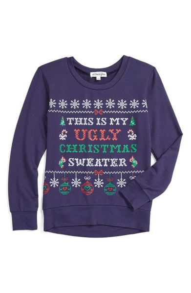 Brand new Youth Ugly Christmas Graphic Sweatshirt TEN SIXTY SHERMAN, Sz XL!