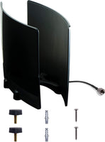 New GE UltraPro Optima Black Indoor HDTV Antenna, Digital, Long Range Antenna, 60 Mile Range, Smart TV Compatible, 4K 1080P VHF UHF, 10ft Coaxial Cable!