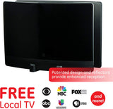 New GE UltraPro Optima Black Indoor HDTV Antenna, Digital, Long Range Antenna, 60 Mile Range, Smart TV Compatible, 4K 1080P VHF UHF, 10ft Coaxial Cable!