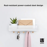 New in box! Umbra Estique Entry Organizer, White! Antique features a perforated metal bin to store mail - Also use it to store your wallet or cellphone.