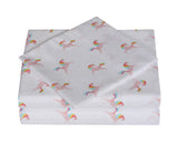 Mainstays Kids Printed Easy Wash Soft-Microfiber Sheet Set, Wrinkle Resistant, Super Soft, Double, Unicorn