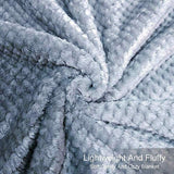 NEW Fuzzy Blanket Soft Blue Throw Blanket Anti-static Fleece BY UQUI! 60X80