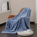 NEW Fuzzy Blanket Soft Blue Throw Blanket Anti-static Fleece BY UQUI! 60X80
