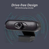 New USB Webcam High Definition 1080P Web Camera Built-in Microphone with Clip-on Base USB2.0 Web Cam for Computer PC Laptop Video Conference