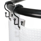 New in box! Utopia Alley Rustproof 60 in. Large Size by 25 in. Aluminum D-Shape Shower Rod in Black! Retails $180+