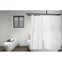 New in box! Utopia Alley Rustproof 60 in. Large Size by 25 in. Aluminum D-Shape Shower Rod in Black! Retails $180+