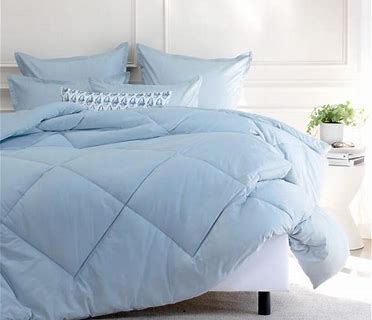 New Valencia Collection Soft Microfiber 3 Piece Comforter Set, Sky Blue, Queen!