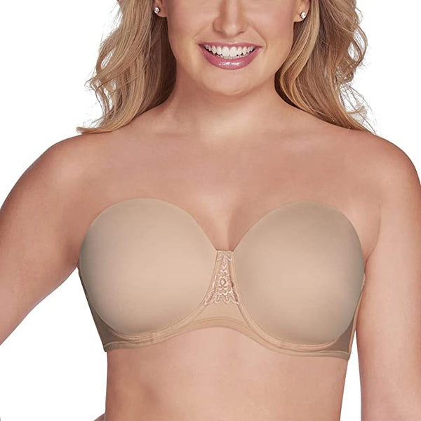New Vanity Fair Women's Beauty Back Strapless Full Figure Underwire Bra, Beige, sz 36C! Also fits 38B 40C & 34D