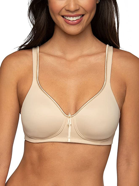 New Vanity Fair Women's Body Caress Full Coverage Wirefree Bra in Damask Neutral, Sz 40C!