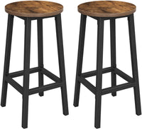 New Fully Assembled Wayfair Industrial Style VASAGLE Round Bar Table & 2 Stools Set! Heavy-Duty Steel Frames, stools have 330 Lb weight Capacity!!