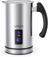 NEW Milk Frother, VAVA Electric Milk Steamer Liquid Heater with Hot or Cold Milk Functionality (Silent Operation, Strix Temperature Controls, Non-Stick Coating, Milk Level Indicator, and FDA Approved) Retails $60+