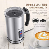 NEW Milk Frother, VAVA Electric Milk Steamer Liquid Heater with Hot or Cold Milk Functionality (Silent Operation, Strix Temperature Controls, Non-Stick Coating, Milk Level Indicator, and FDA Approved) Retails $60+