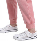 New Swtddy Girls' Winter Warm Fleece Lined Velour Joggers, ultra comfy! Pink, Sz 5-6X!