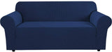 New H.VERSAILTEX Stretch Sofa Cover Slipcover, Jacquard Spandex Protector, Anti-Slip Foams, Machine Washable (X-Large 88"-108" Sofas, Navy)