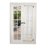 New Versailles' Adjustable Ball Finial Pivoting & Telescopic Swing Arm Rod Set 14in - 24in, White! Allows you to Gain easy access to your windows for cleaningRetails $50+