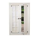 New Versailles' Adjustable Ball Finial Pivoting & Telescopic Swing Arm Rod Set 14in - 24in, White! Allows you to Gain easy access to your windows for cleaningRetails $50+