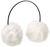 Brand new Vince Camuto Designer women's Thin Band Faux Fur Earmuffs, White!