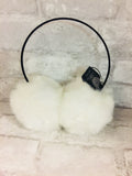 Brand new Vince Camuto Designer women's Thin Band Faux Fur Earmuffs, White!
