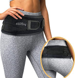 New Vriksasana Sacroiliac Hip Belt for Women and Men That Alleviate Sciatic, Pelvic, Lower Back and Leg Pain, Stabilize SI Joint | Trochanter Belt | Anti-Slip and Pilling-Resistant (Black, Regular)