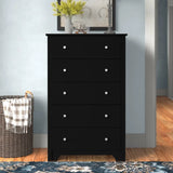 New in box! Vito 5-Drawer Chest Dresser in Black! Made in Canada! Retails $340+