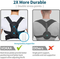 New VOKKA Posture Corrector for Men and Women, Spine and Back Support, Providing Pain Relief for Neck, Back, Shoulders, Adjustable and Breathable Back Brace Improves Posture and Provides Back Support, Sz XL!