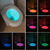 Volt King Motion-Sensor Toilet LED Light, 8 Different Colours, Fits Any Toilet Bowl in Seconds!!