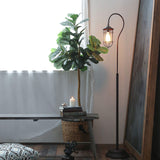 New VONLUCE Industrial Floor Lamp with Adjustable Cage Shade, 62 inches Rustic Floor Lamp Brushed in Reddish Bronze Finish