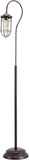 New VONLUCE Industrial Floor Lamp with Adjustable Cage Shade, 62 inches Rustic Floor Lamp Brushed in Reddish Bronze Finish