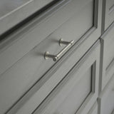 New SET OF 8 Francisco Satin Nickel 3" Center to Center Cabinet Drawer/Door Bar Pulls, Retails $96+
