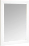 New in box! AmazonBasics Rectangular Wall Mirror 16x20 - Standard Trim, White! Retails $60+