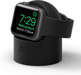 New elago W2 Stand Designed for Apple Watch Stand Compatible with All Apple Watch Series 6/SE/5/4/3/2/1 (44mm, 42mm, 40mm, 38mm) and Night Stand Mode (Black)