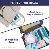 New 4 in 1 Hammock Pool Float & Water Hammock – Multi-Purpose, Inflatable for Adults – Non-Stick PVC – Teal/Navy Stripe includes pump! Retail $28