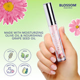 New Blossom Scented Moisturizing and Hydrating Shimmer Sparkle Lip Oil, Infused with Real Flowers, 3g, Watermelon