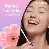New Blossom Scented Moisturizing and Hydrating Shimmer Sparkle Lip Oil, Infused with Real Flowers, 3g, Watermelon