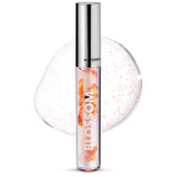 New Blossom Scented Moisturizing and Hydrating Shimmer Sparkle Lip Oil, Infused with Real Flowers, 3g, Watermelon