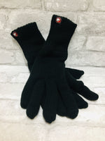 Brand new Adults Unisex Canada Weather Gear Black Gloves with Faux fur lining for extra Warmth! One Size!
