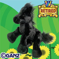 Brand new with tags! Collectible Retired Webkinz Black Stallion Horse! Retails $70+