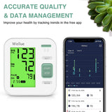 New in box, screen has minor scratches! Wellue Blood Pressure Monitor Upper Arm for Home Use - Automatic Blood Pressure Machine, Unlimited Memories and Sharing in APP, Irregular Heartbeat Detection - Blood Pressure Monitor Cuff Kit