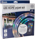 New Westek LROPE12RGB LED Rope Light RGB/Remote 12FT, Multiple