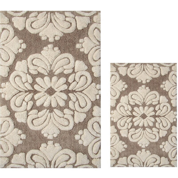 New Wayfair Westhoff Medallion Bath Rug set in Beige & Natural! Retails $118+