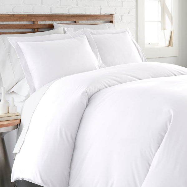 Brand new in package! Premier 3300 Bamboo Comfort Ultra Soft 3 Piece Reversible Duvet Cover set, KING! Wrinkle, Fade & Stain Resistant! White!
