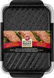 Wilton Recipe Right Non-Stick Large Broiler Pan Set, Ideal for Chicken Fajitas, Pork Chops and Rice, Halibut or Marinated Lamb Chops, 14 x 11-Inch