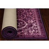 New Wayfair Orben Shag Wineberry Red Area Rug by Andover Mills, non slip backing ! 3 Ft 4 Inch X 5 Ft!