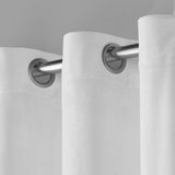 New Wayfair Cambra Velvet Solid Semi-Sheer Grommet Panel Pair (Set of 2) in Winter White by House of Hampton 54x108, Retails $110+