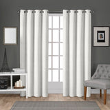 New Wayfair Cambra Velvet Solid Semi-Sheer Grommet Panel Pair (Set of 2) in Winter White by House of Hampton 54x108, Retails $110+