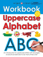 Brand new Wipe Clean Workbook Uppercase Alphabet, Spiral bound, 28 Pages