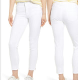 New with tags! Nordstrom Ab-Solution High Waist Ankle Skinny Jeans WIT & WISDOM in White, Sz 14! Retails $89+