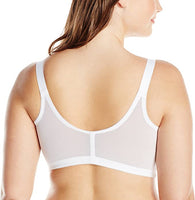 New in box! WonderBra Plus-Size JMS Front Closure Wirefree Bra, White! Sz 44DD!